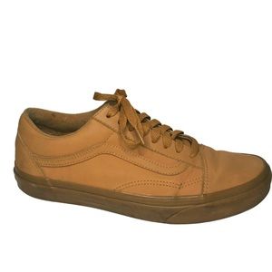 Tan Leather Vans 8.5
